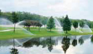 ゴルフ場の散水システム