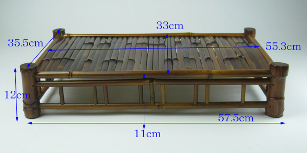 竹製　花台（上）の寸法
