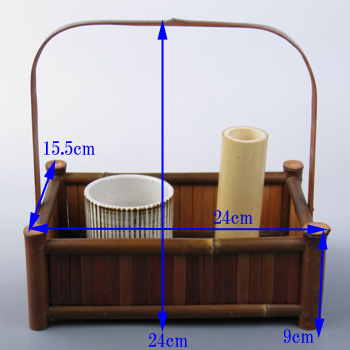 純煤竹平割手付莨盆の寸法
